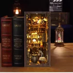 A DIY Book Nook Kit with a magical night theme, It's for book lovers, creative and beautiful, to add a touch of magic to bookshelves.