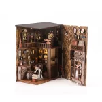 A DIY Book Nook Kit with a magical night theme, It's for book lovers, creative and beautiful, to add a touch of magic to bookshelves.