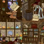 A DIY Book Nook Kit with a magical night theme, It's for book lovers, creative and beautiful, to add a touch of magic to bookshelves.