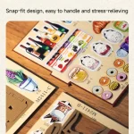 A collection of colorful and detailed components for the coffee house DIY book nook kit. The components include various food and drink items, decorative elements, and structural pieces, all with a snap - fit design for easy assembly.