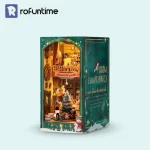 Christmas-Style Jingle Cabin DIY Book Nook Kit Rofuntime - Product Display Image