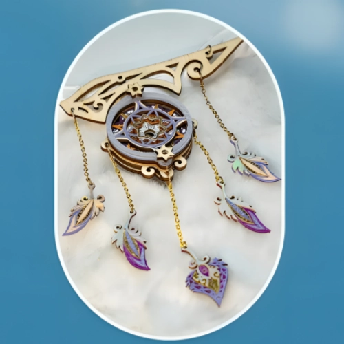 Dreamcatcher Flyship 3D Wooden Puzzle|Rofuntime- Mandala Dreamcatcher details