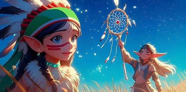 Dreamcatcher Flyship 3D Wooden Puzzle|Rofuntime-An image of a dreamcatcher originating from 18th‑century Native American culture