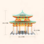 Hu Xuan Hall Mortise and Tenon Building|Rofuntime-size details