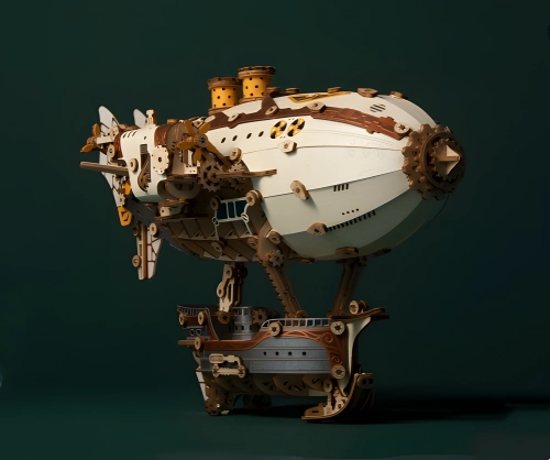 Fantasy Airship 3D Wooden Puzzle | Rofuntime-Appearance display image