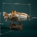 Fantasy Airship 3D Wooden Puzzle | Rofuntime-Product Dimensions