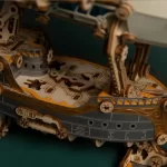 Fantasy Airship 3D Wooden Puzzle | Rofuntime-Bottom Detail Image.