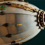 Fantasy Airship 3D Wooden Puzzle | Rofuntime-Front Detail Close-up