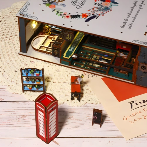 Island Holiday DIY Book Nook Kit|Rofuntime-semi-finished display