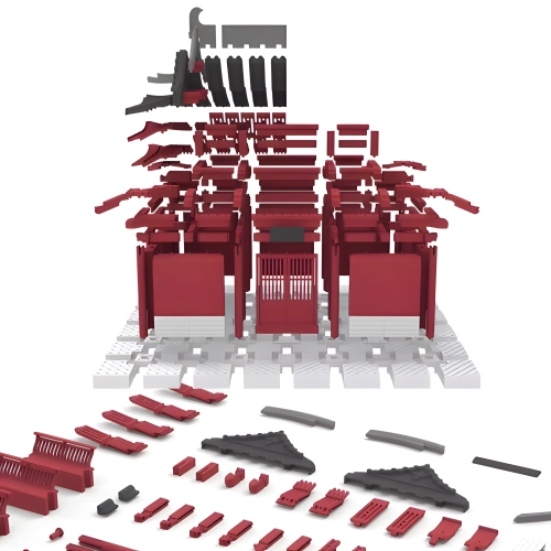 Journey to the West · Wukong Temple Mortise and Tenon Building|Rofuntime-Model disassembly diagram