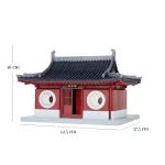 Journey to the West · Wukong Temple Mortise and Tenon Building|Rofuntime-Product Size Information