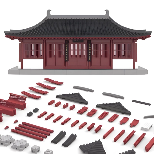 Luoyang · Si Fang Guan Mortise and Tenon Building|Rofuntime-its disassembled structural components