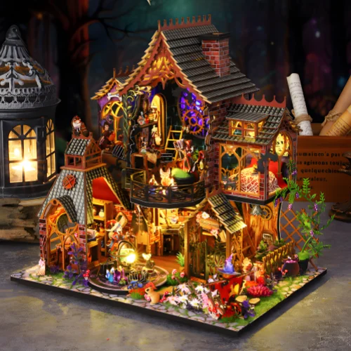 Magic Spirit Cottage DIY Miniature House|Rofuntime- Product Display Image