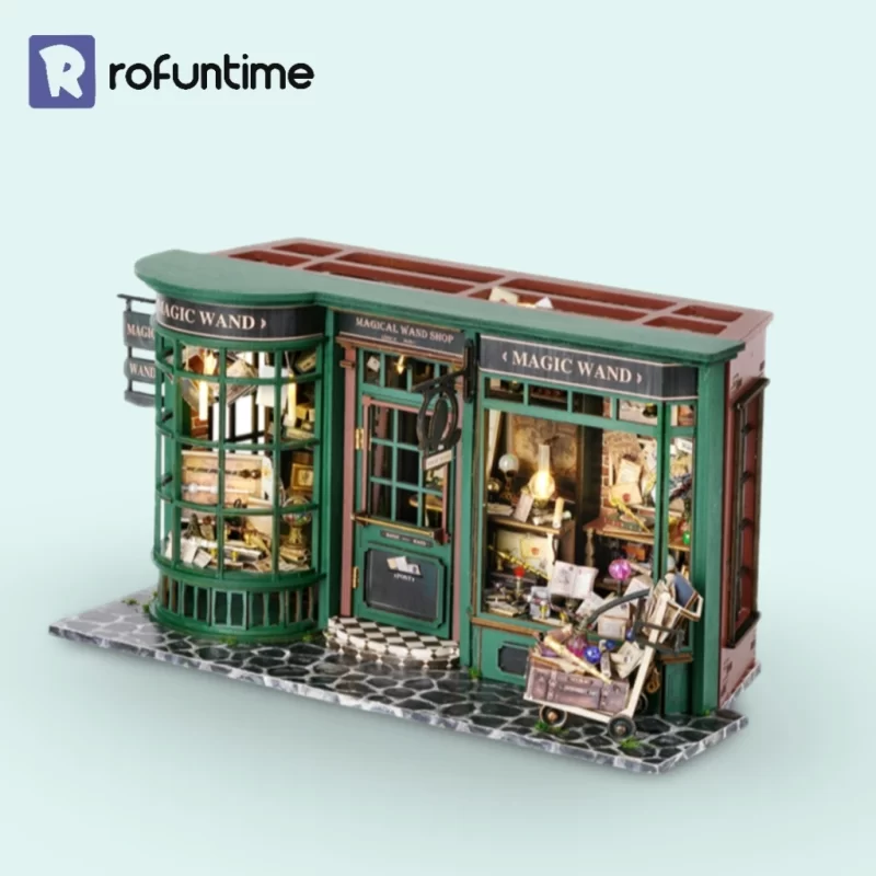 A detailed DIY miniature house of a 