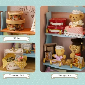 The Bear Story DIY Miniature Dollhouse Kit |Rofuntime- Product detail