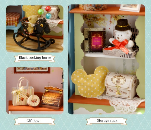 The Bear Story DIY Miniature Dollhouse Kit |Rofuntime- product Details
