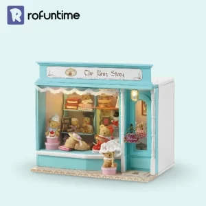 The Bear Story DIY Miniature Dollhouse Kit |Rofuntime- Product Front View Display