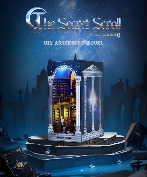 The Secret Scroll Of The Galaxy DIY Book Nook Kit|Rofuntime-Product Display
