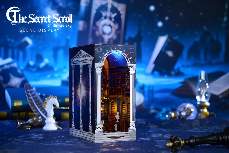 The Secret Scroll Of The Galaxy DIY Book Nook Kit|Rofuntime- Product Display