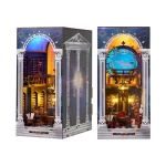 The Secret Scroll Of The Galaxy DIY Book Nook Kit|Rofuntime-Front and Side View Display of the Product