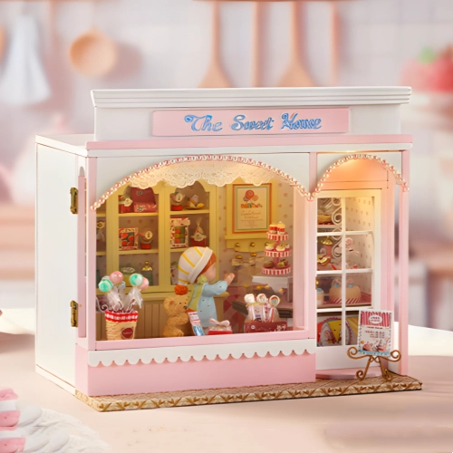 The Sweet House DIY Miniature Dollhouse Kit |Rofuntime- Product detail images