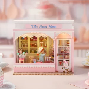 The Sweet House DIY Miniature Dollhouse Kit |Rofuntime- Product detail images