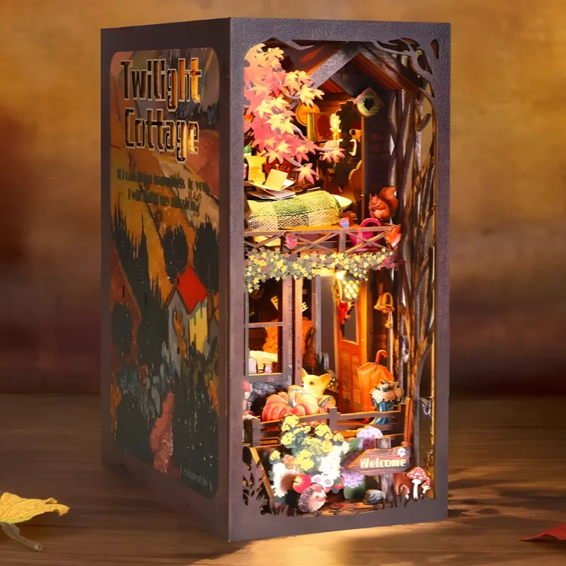 Twilight Cottage DIY Book Nook Kit|Rofuntime- Product Front View Display