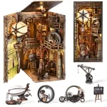 Uncle Peter's Warehouse DIY Book Nook Kit |Rofuntime- its internal components