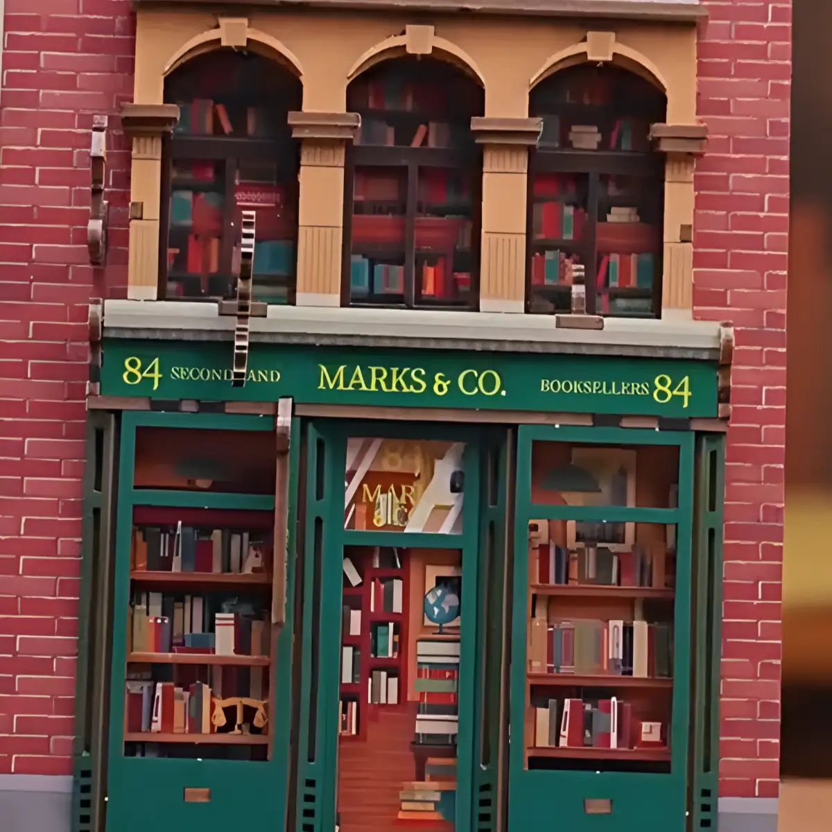 84 Charing Cross Street DIY Book Nook Kit | Rofuntime-Bookstore Entrance