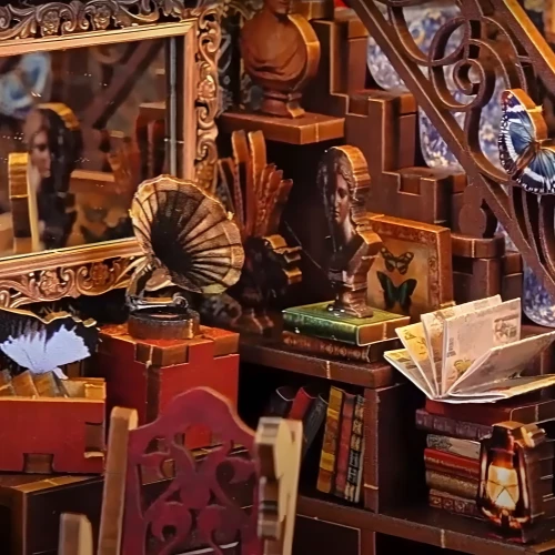 Butterfly Collection Room DIY Book Nook Kit |Rofuntime- A close - up of Furniture and Decor