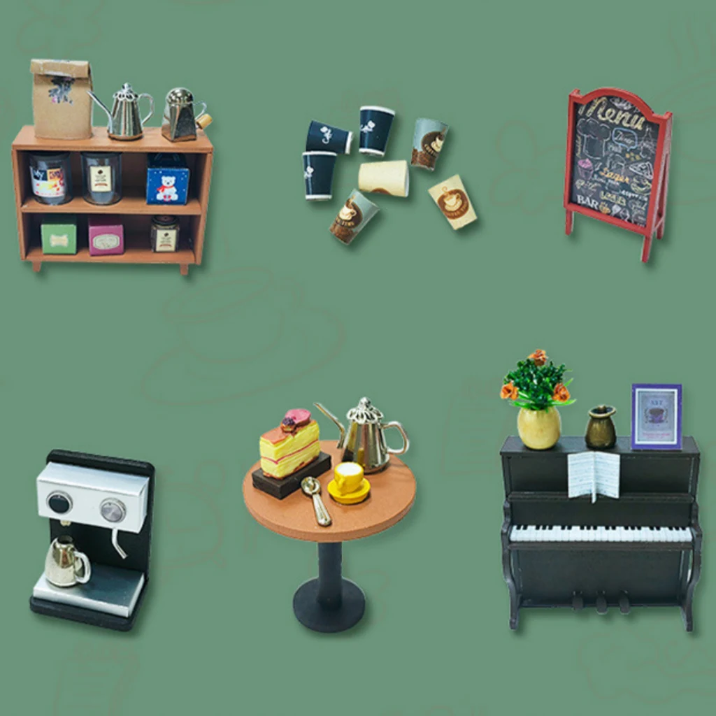 Coffee House DIY Miniature house | Rofuntime-accessories