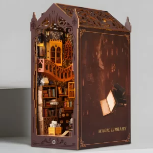 Magic Library DIY Book Nook Kit|Rofuntime- Product Front View Display