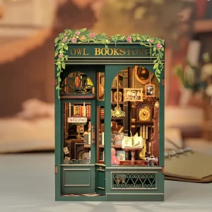 Owl Bookstore DIY Book Nook Kit |Rofuntime- Product Display Image