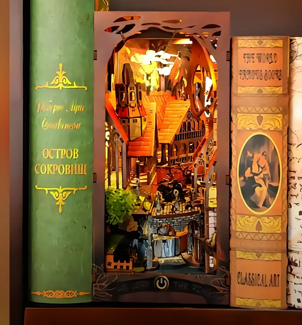 Spirit Valley of the Magic Ring DIY Book Nook Kit | Rofuntime -Bookshelf Display