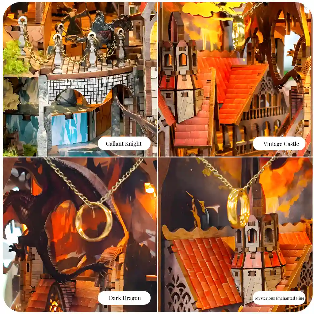 Spirit Valley of the Magic Ring DIY Book Nook Kit | Rofuntime-details