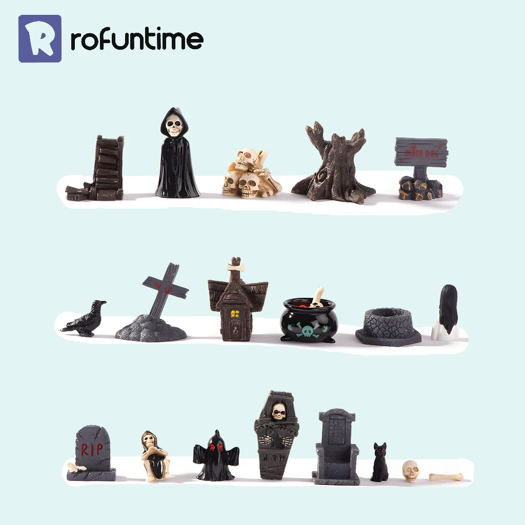 Halloween Figurines DIY Miniatures|Rofuntime