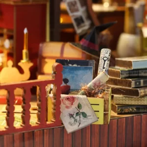 The Book House DIY Miniature House | Rofuntime-details