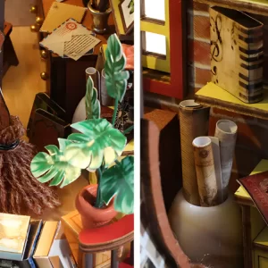 The Book House DIY Miniature House | Rofuntime-details