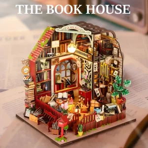 The Book House DIY Miniature House | Rofuntime
