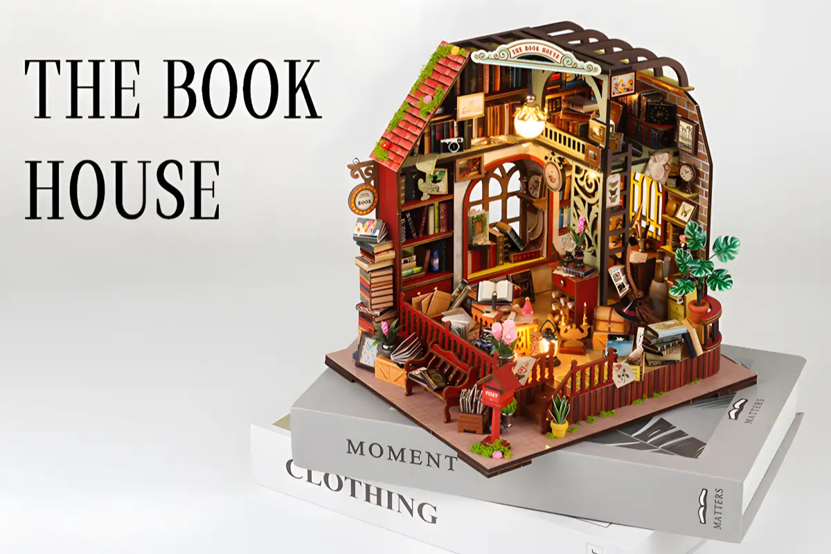 The Book House DIY Miniature House | Rofuntime