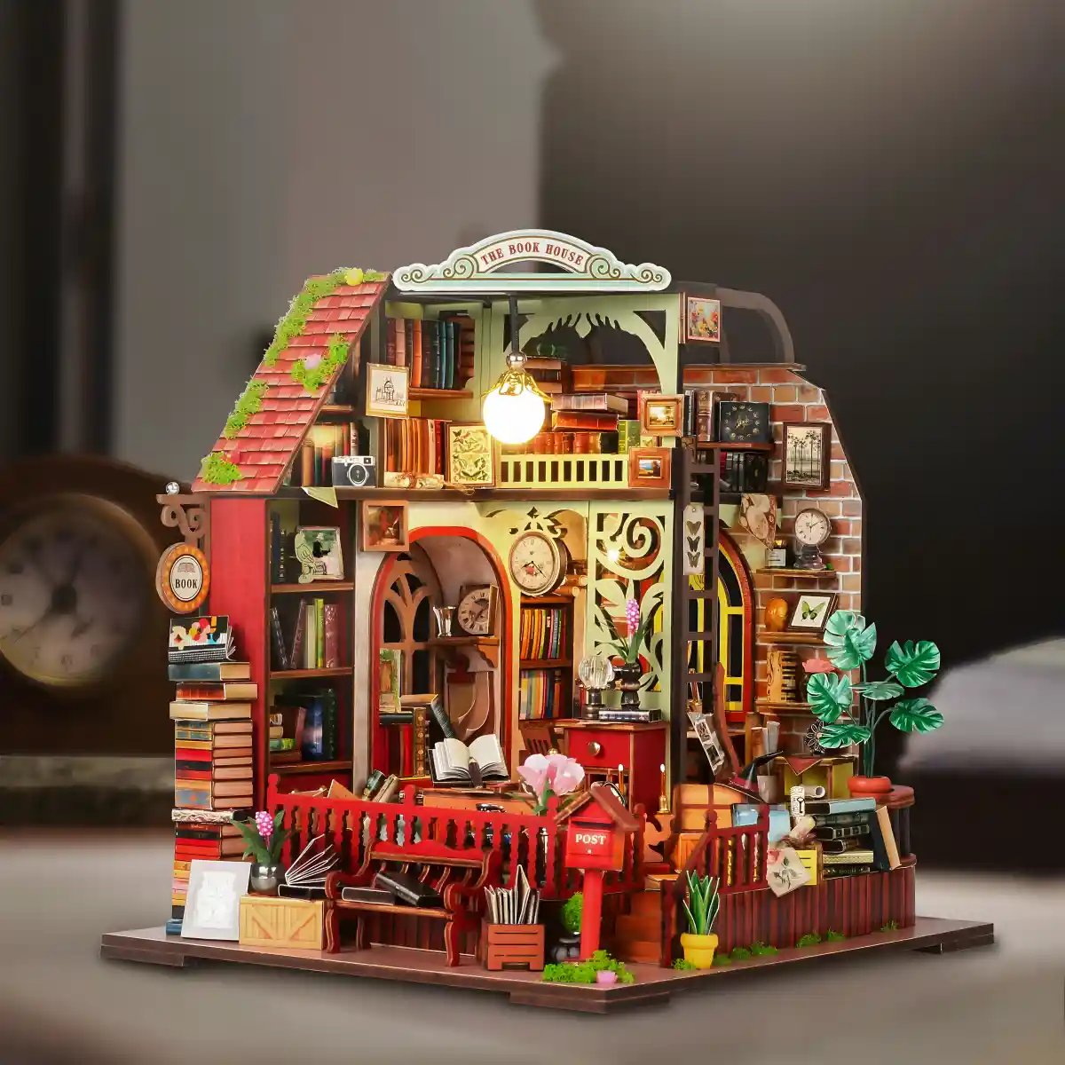 The Book House DIY Miniature House | Rofuntime