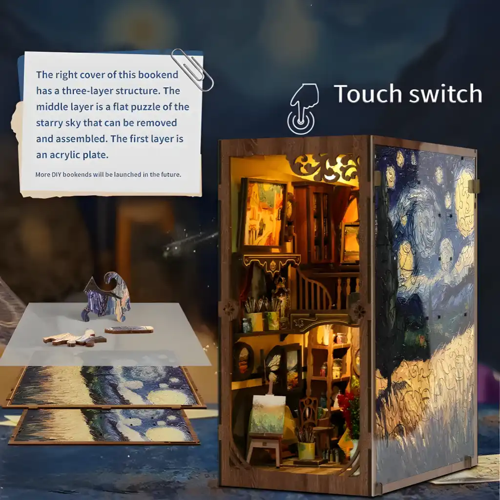 A World Within the Frame DIY Book Nook Kit | Rofuntime-lighting