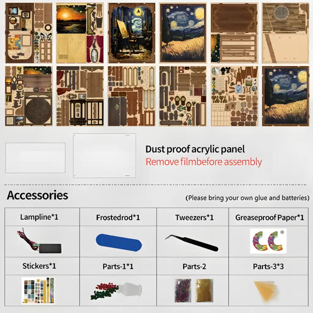 A World Within the Frame DIY Book Nook Kit | Rofuntime