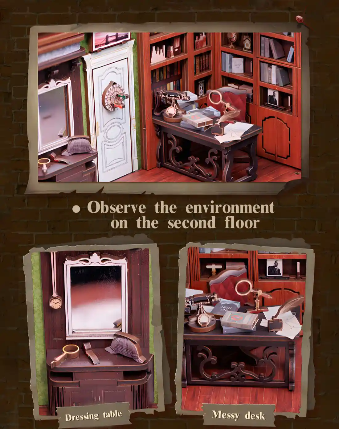 Rose Detective Agency Book Nook Kit|Rofuntime-details