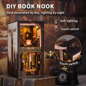 Rose Detective Agency Book Nook Kit|Rofuntime-lighting