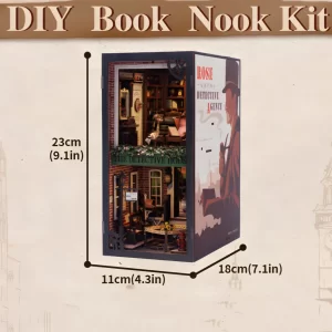 Rofuntime-Rose Detective Agency Book Nook Kit-size