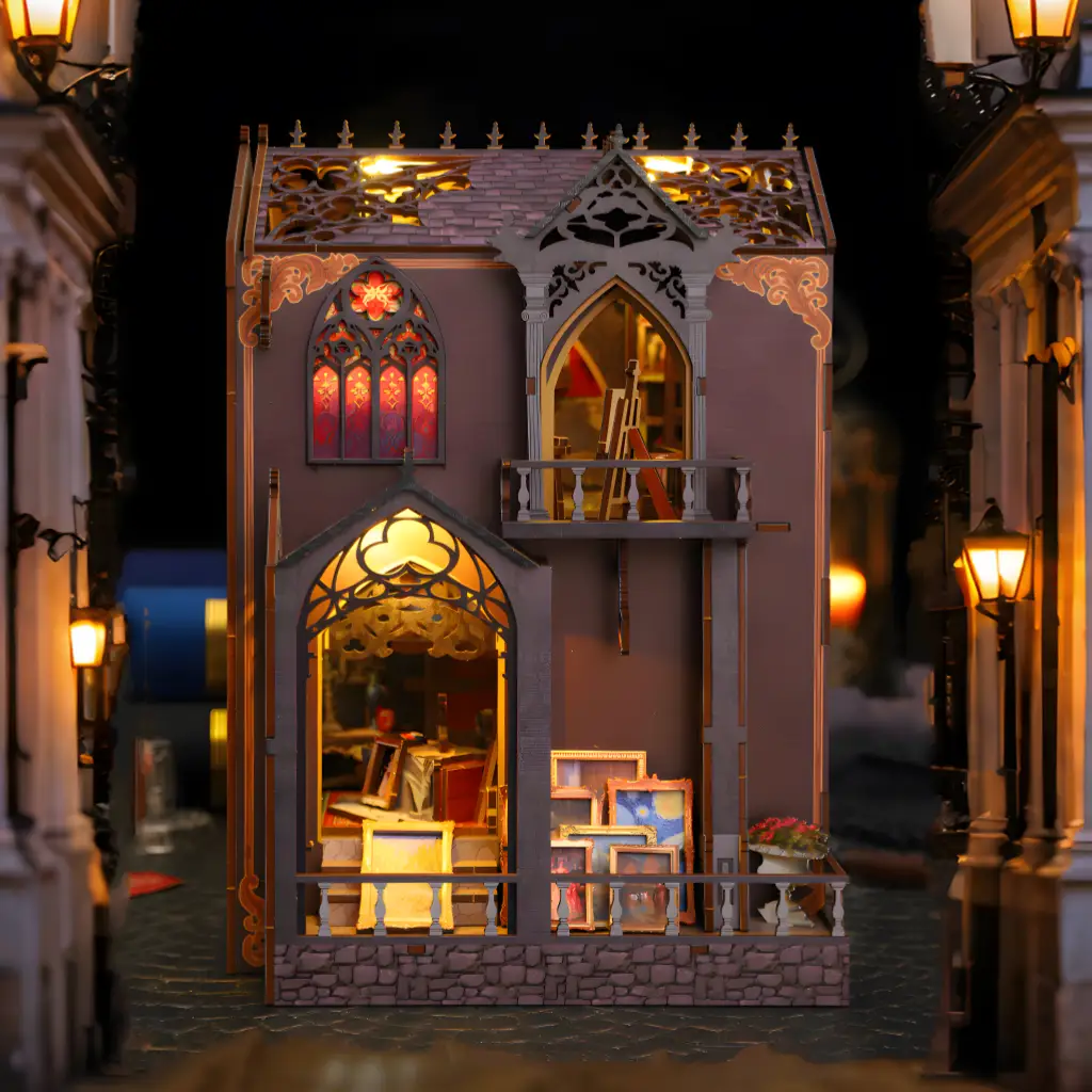 Wonder Studio DIY Book Nook Kit|Rofuntime-creative exterior design