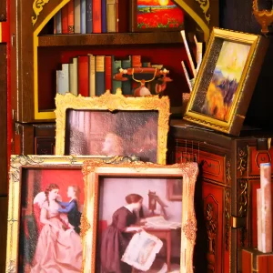 Wonder Studio DIY Book Nook Kit|Rofuntime-miniature framed paintings