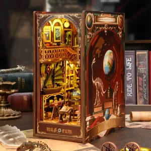 Rofuntime Century Museum DIY book nook, dinosaur skeleton, bookshelf insert display.