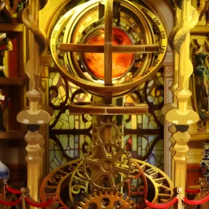 Space exploration instrument, intricate gears, Rofuntime book nook kit.